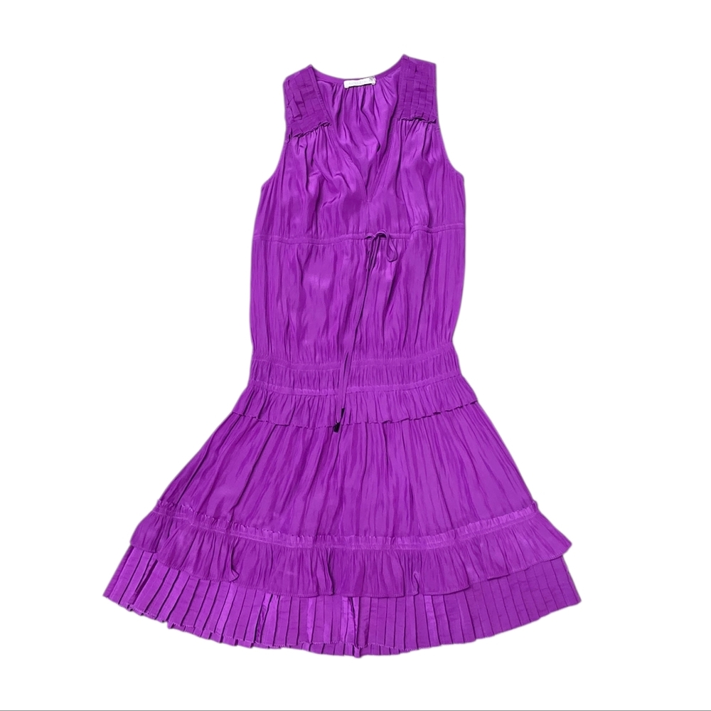 RAMY BROOK HADLEY RUFFLED BLOUSON DRESS XS - Picture 4 of 12